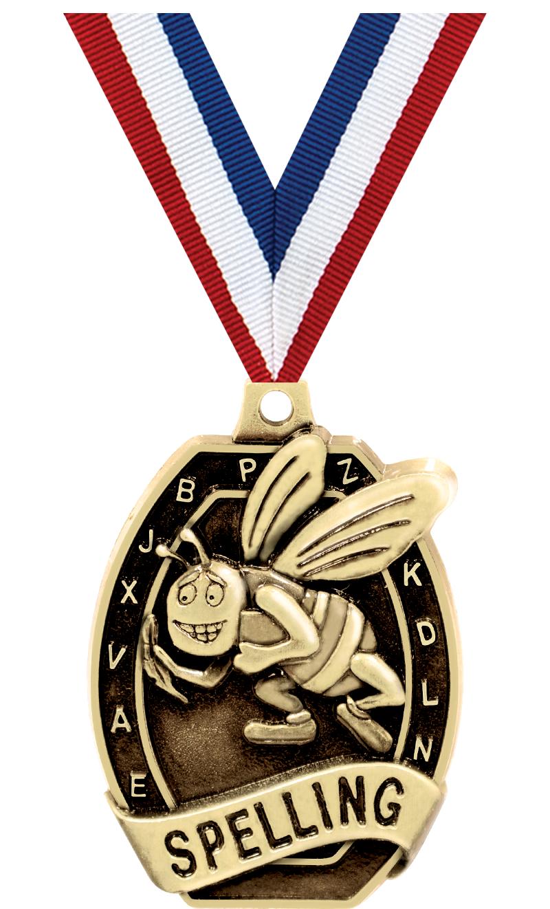 2" SCHOLASTIC - SPELLING MEDAL