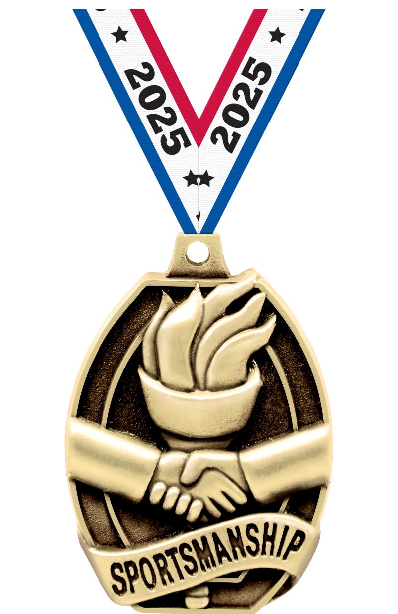 2"SCHOLSTC-SPORTSMANSHIP MEDAL
