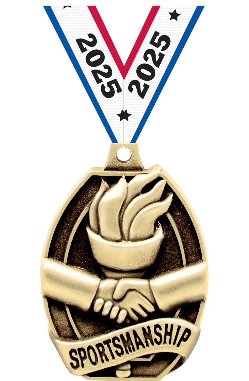 2"SCHOLSTC-SPORTSMANSHIP MEDAL