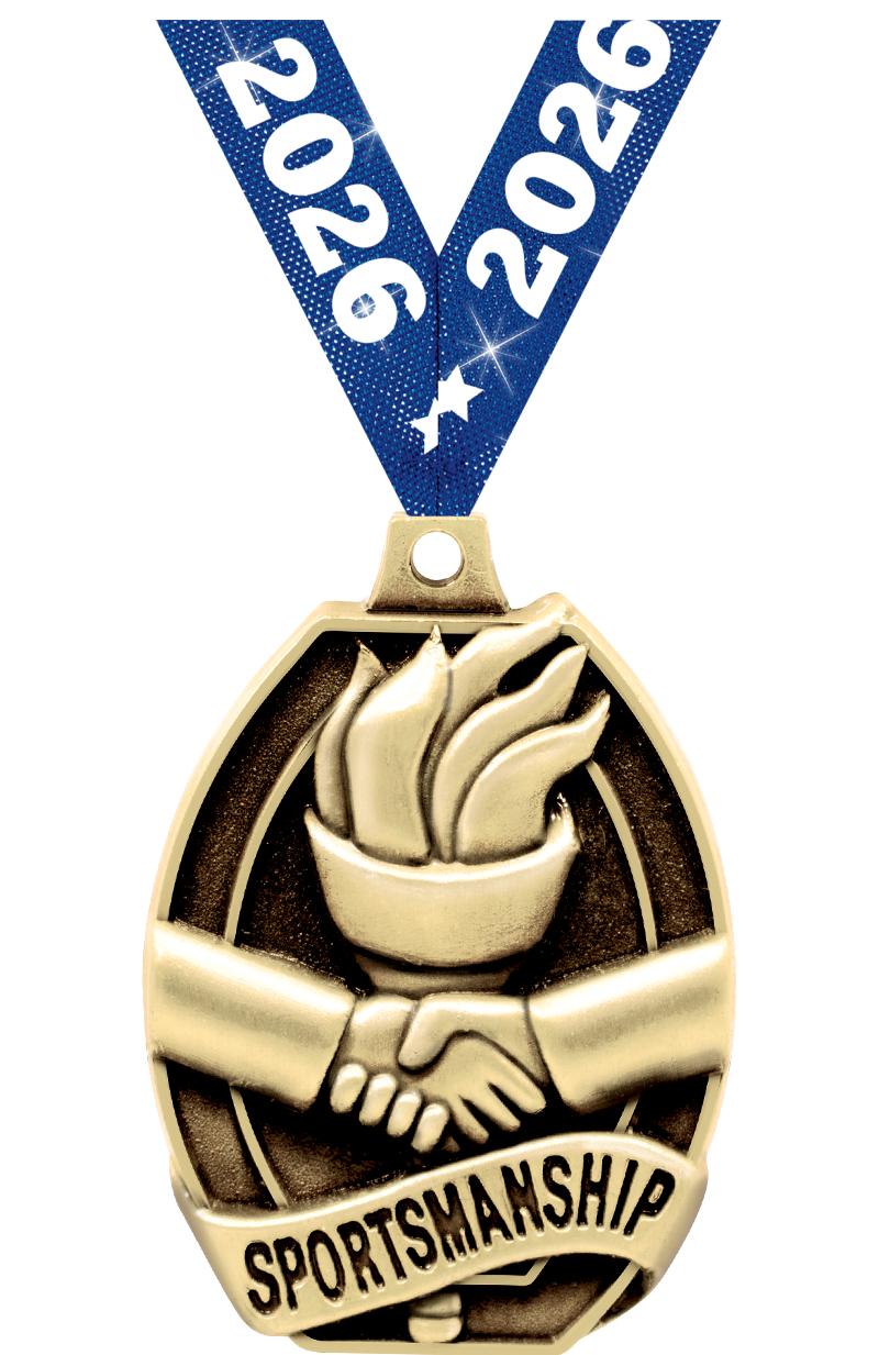 2"SCHOLSTC-SPORTSMANSHIP MEDAL