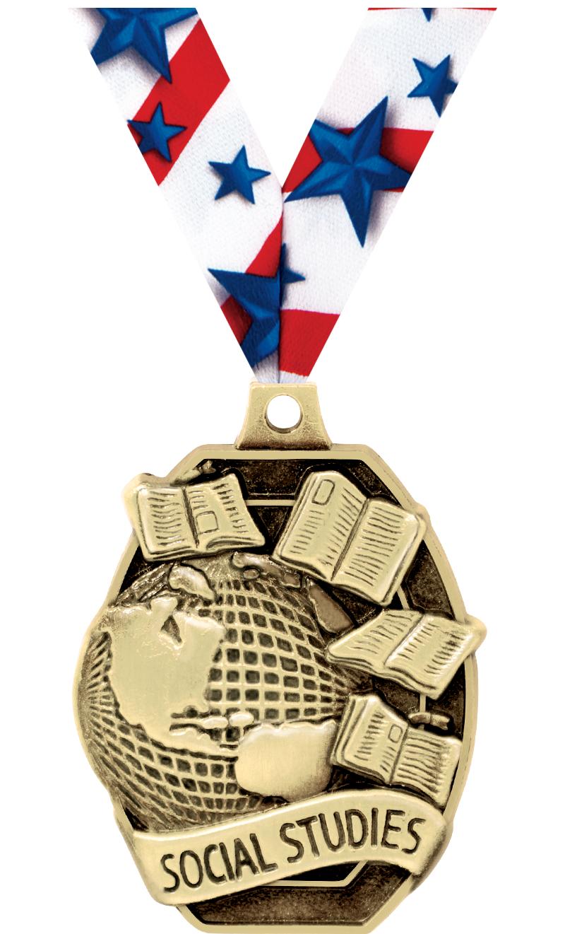 2"SCHOLST SOCIAL STUDIES MEDAL