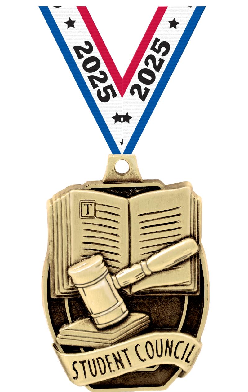 2"SCHL STUDENT COUNCIL MEDAL