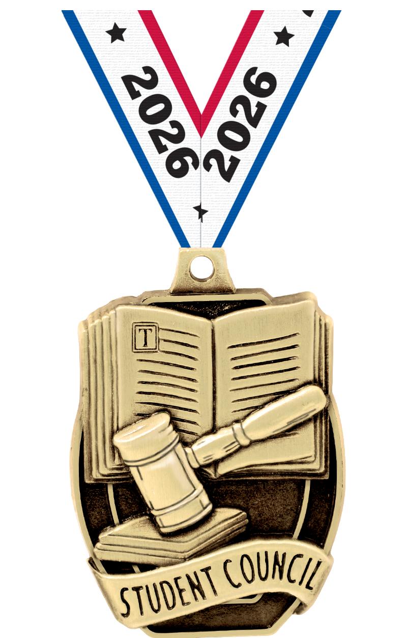 2"SCHL STUDENT COUNCIL MEDAL