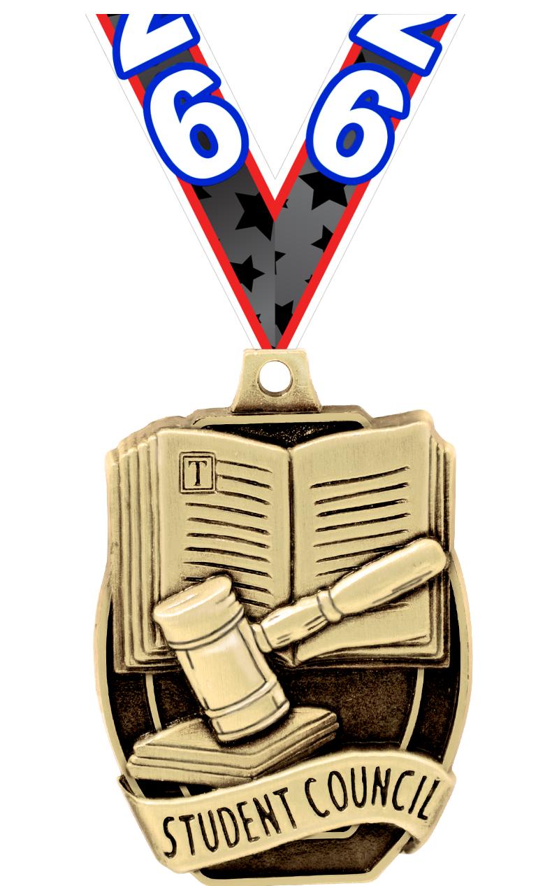 2"SCHL STUDENT COUNCIL MEDAL
