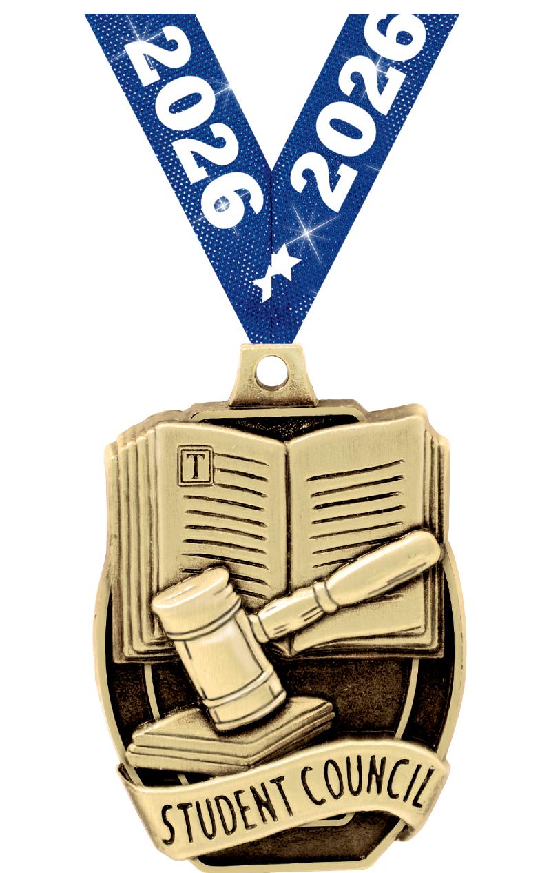 2"SCHL STUDENT COUNCIL MEDAL