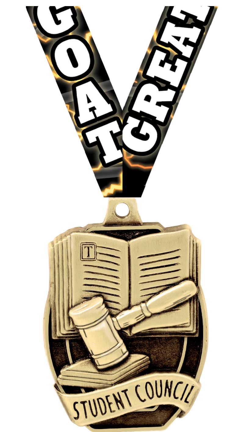 2"SCHL STUDENT COUNCIL MEDAL