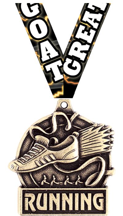 1 3/4" WINGED FOOT MEDAL GOLD