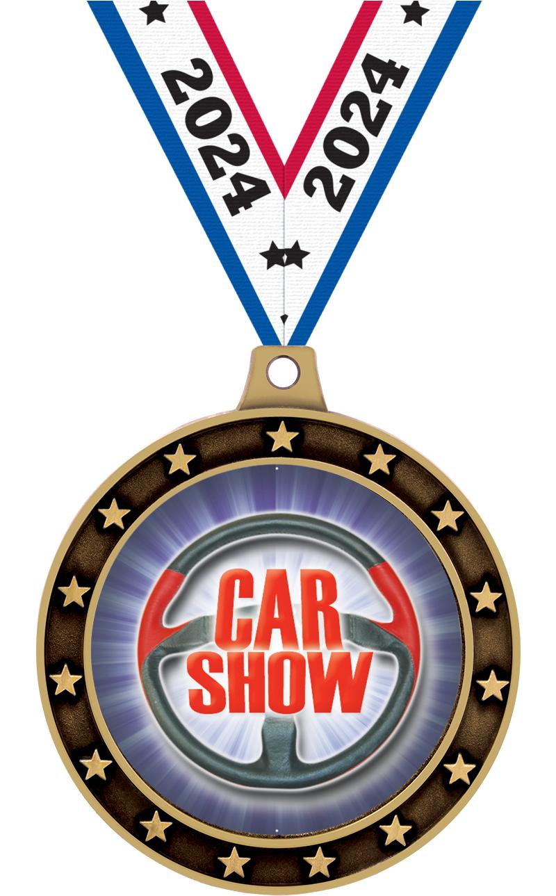 Crown Awards Trofeo personalizado del coche, 7.25 Copa de Oro Challenger  Car Show Trofeos con grabado personalizado gratuito Prime
