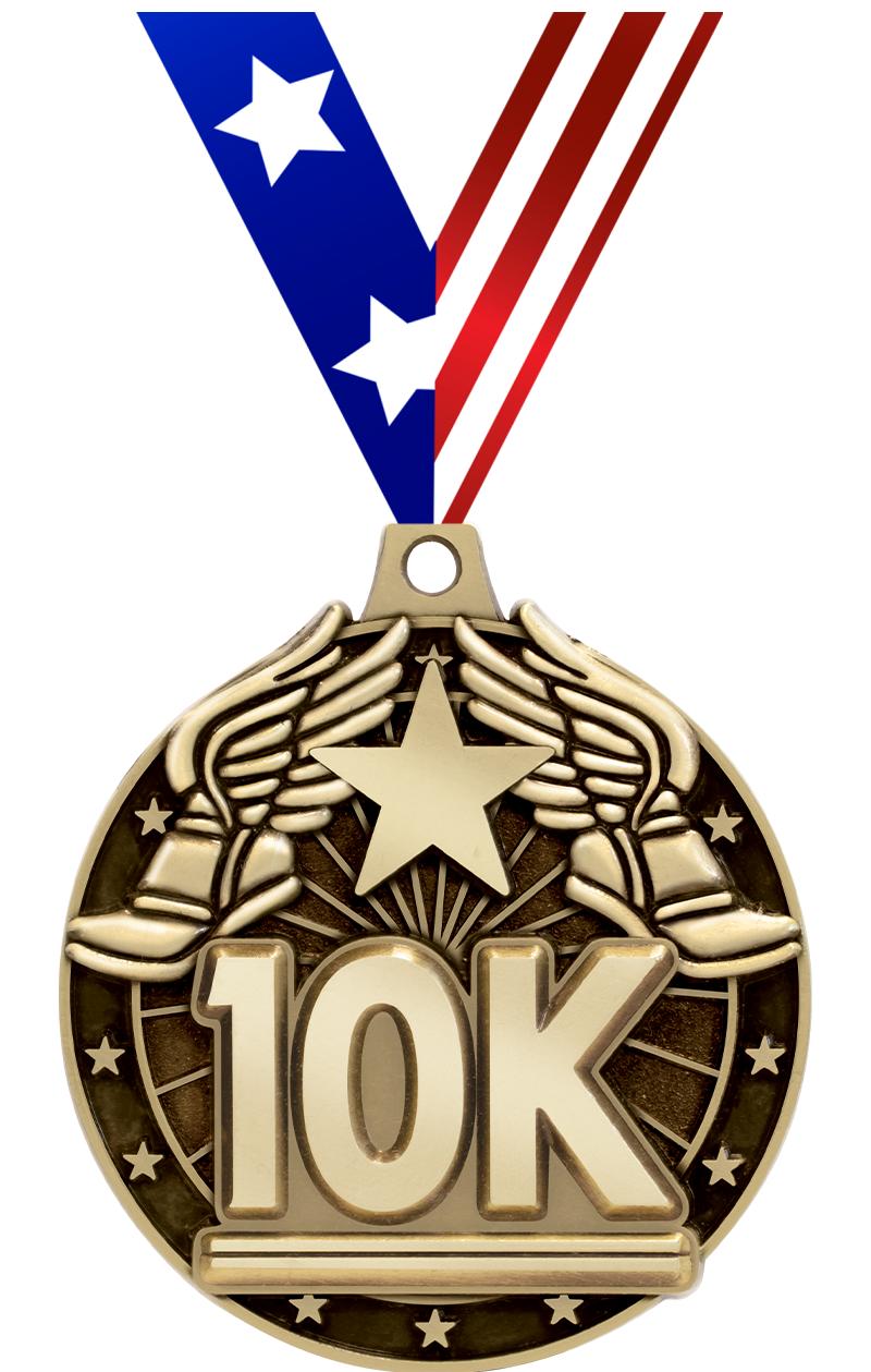 2" 3D 10K MEDAL GOLD