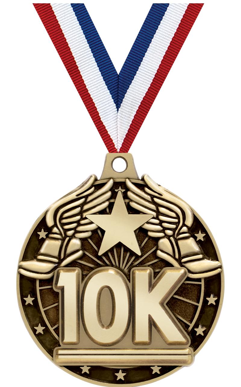 2" 3D 10K MEDAL GOLD