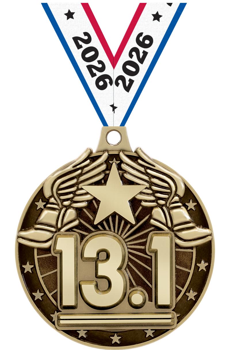 2" 3D 13.1 GOLD MEDAL