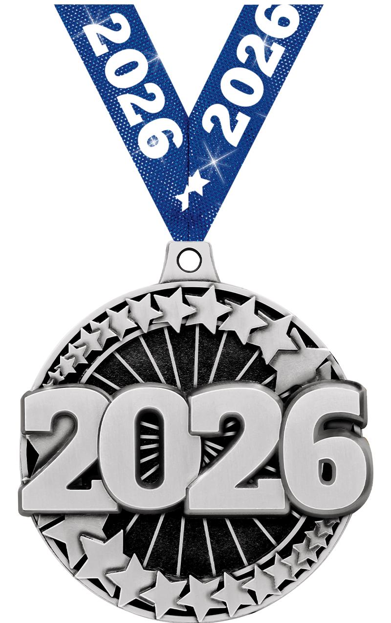 2" 3D 2026 MEDAL SILVER
