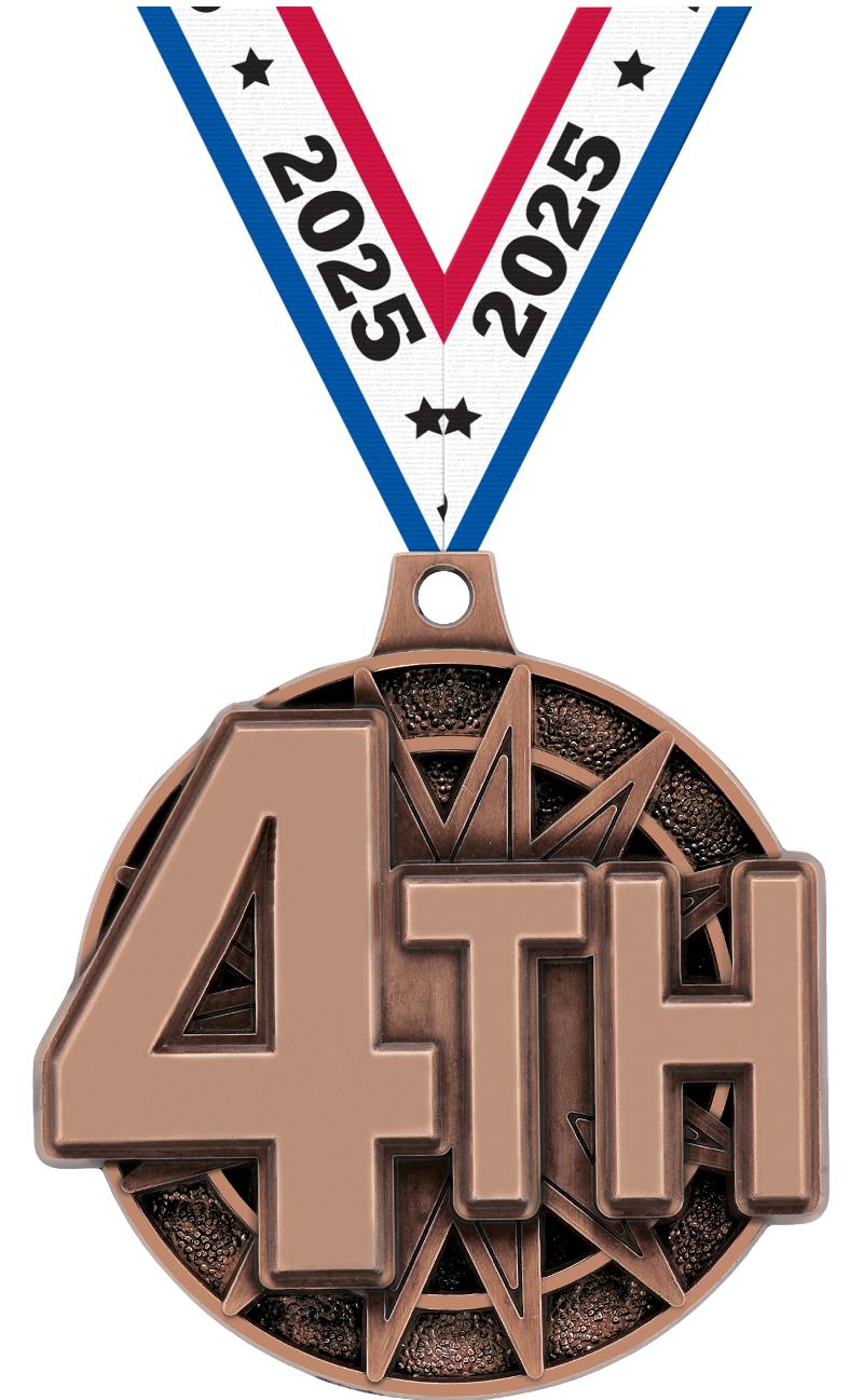 2" 3D 4TH PLACE BRONZE