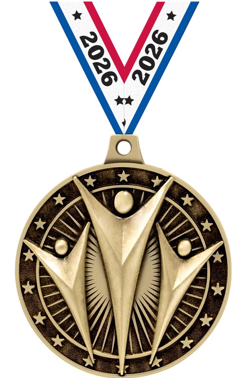 2" 3D ACH VICTORY MEDAL GOLD