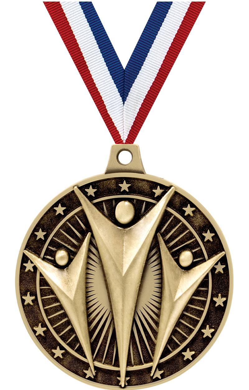 2" 3D ACH VICTORY MEDAL GOLD