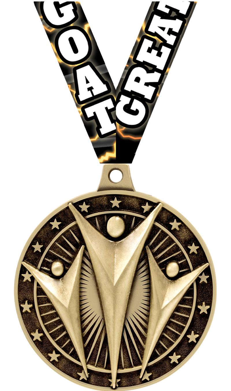 2" 3D ACH VICTORY MEDAL GOLD