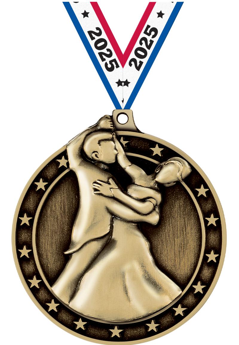 2"3D BALLROOM DANCE MDL GLD