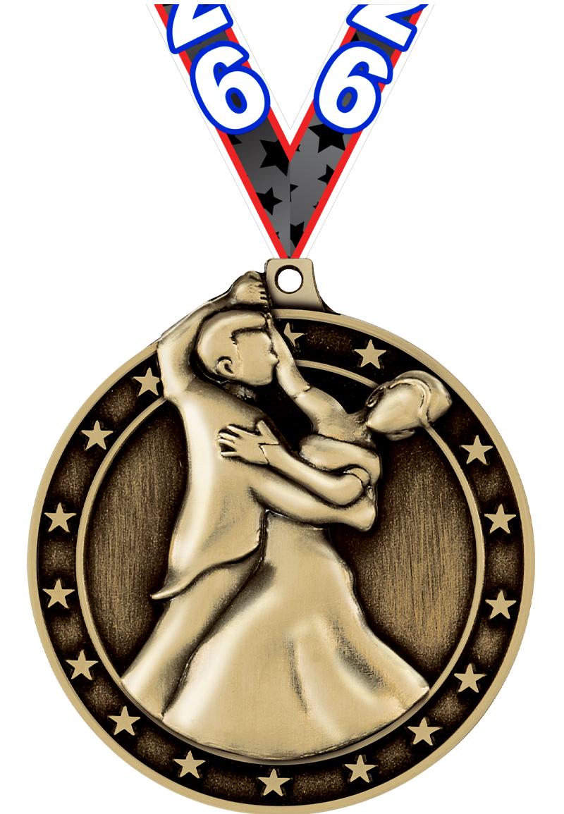 2"3D BALLROOM DANCE MDL GLD