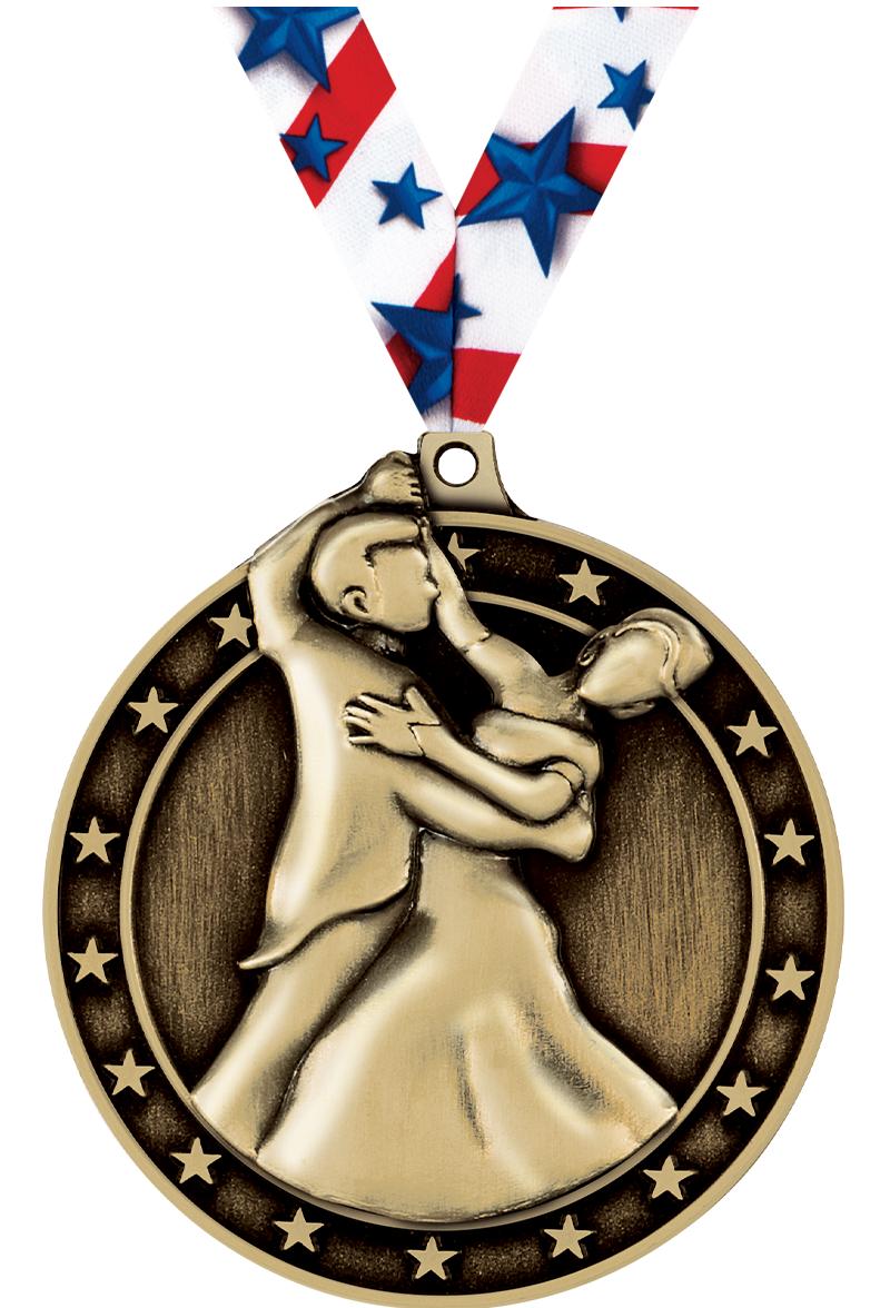 2"3D BALLROOM DANCE MDL GLD