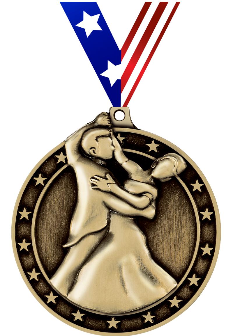 2"3D BALLROOM DANCE MDL GLD