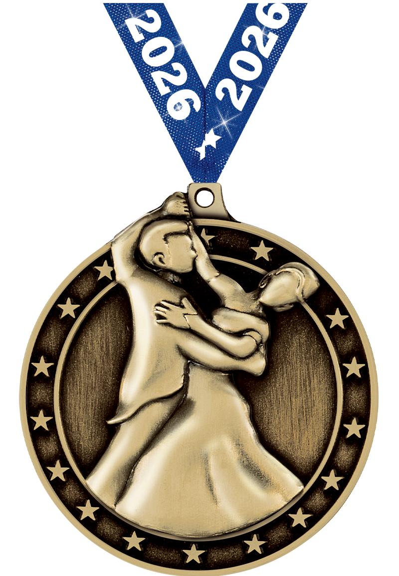 2"3D BALLROOM DANCE MDL GLD