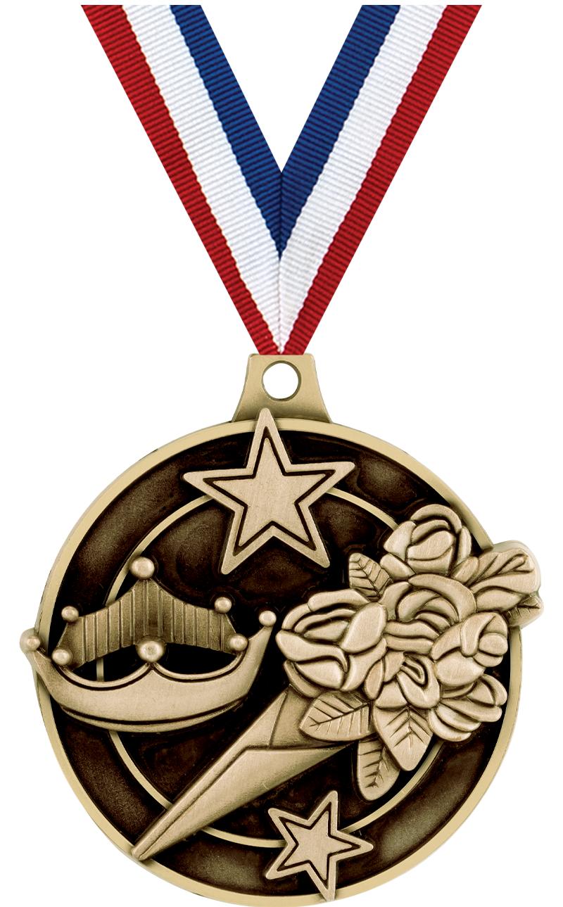 2 3D BEAUTY MEDAL GOLD