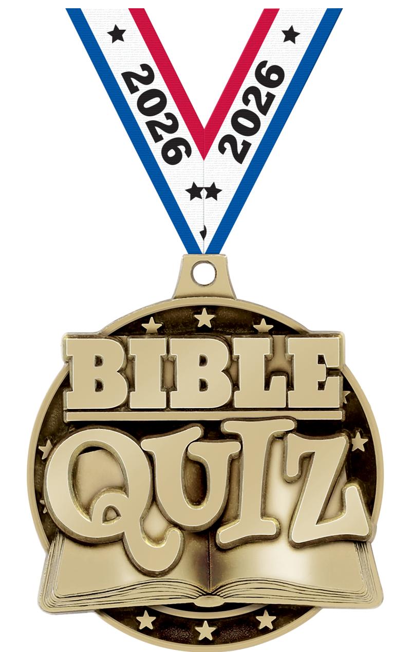 2" 3D BIBLE QUIZ GOLD