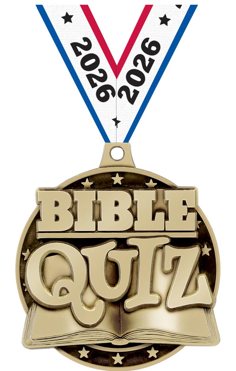 2" 3D BIBLE QUIZ GOLD