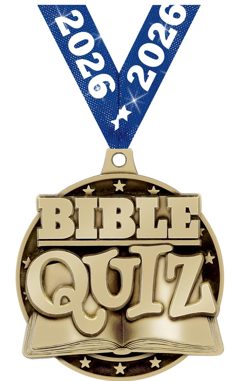 2" 3D BIBLE QUIZ GOLD
