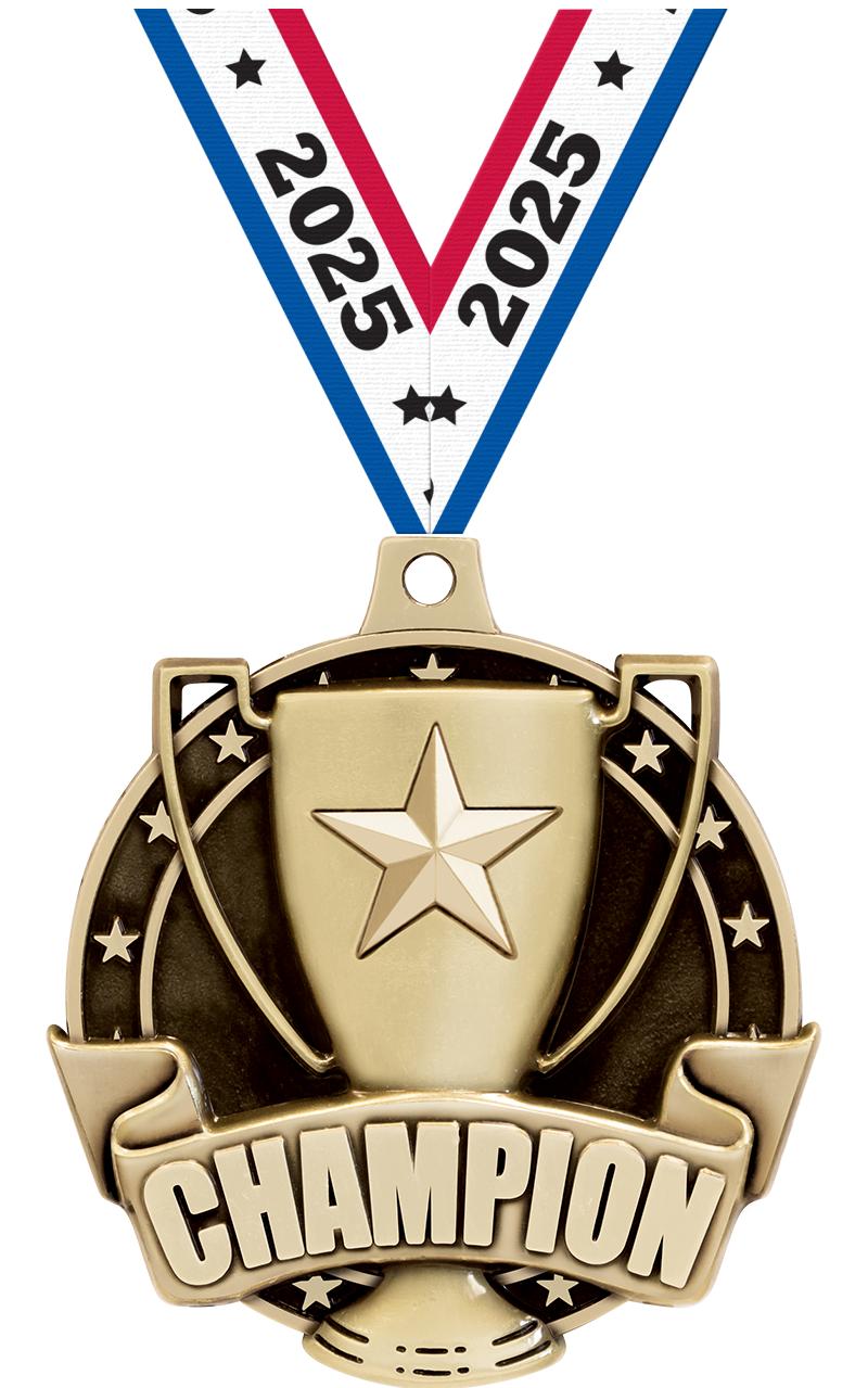 2" 3D CHAMPION - MEDAL GOLD