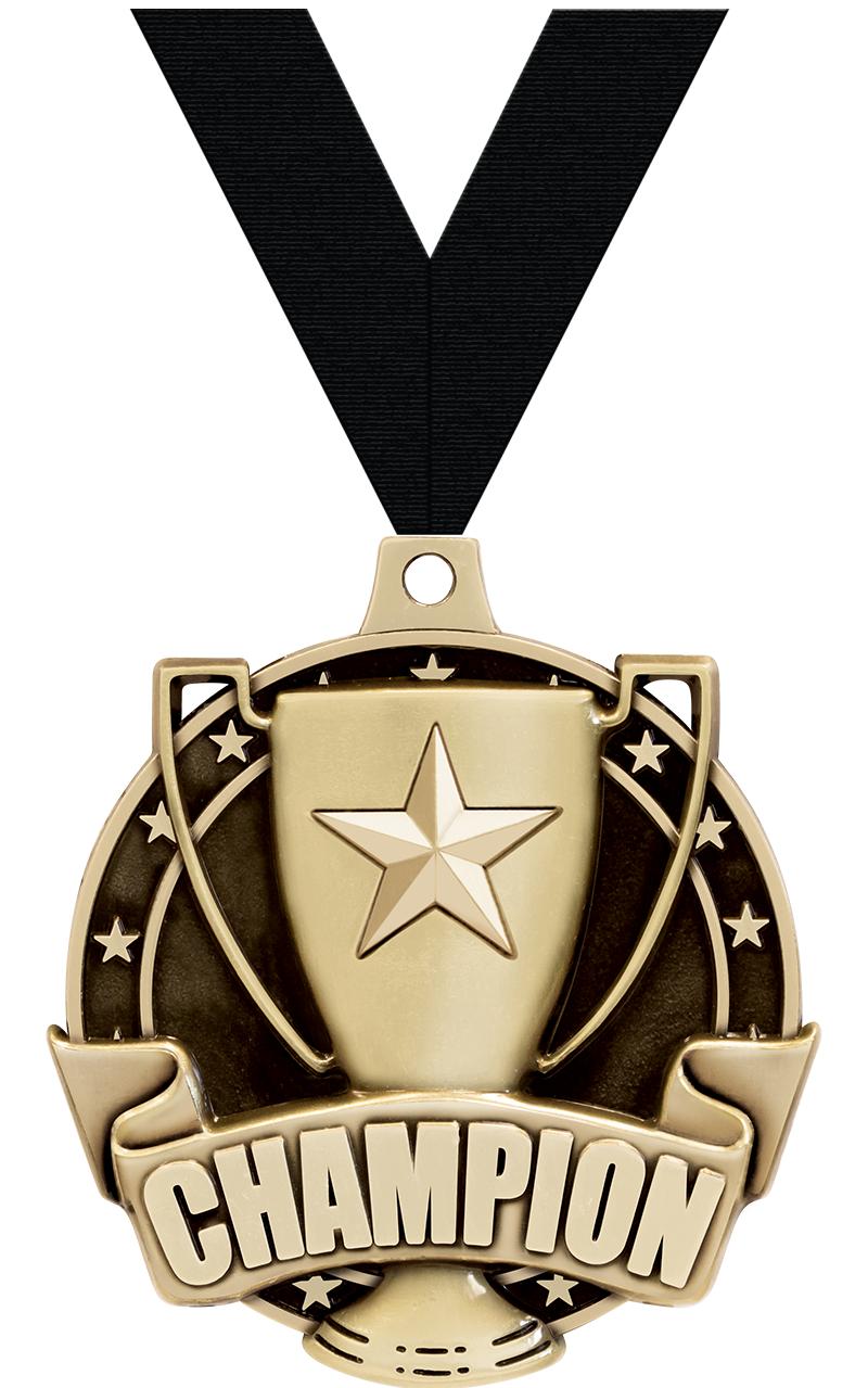 2" 3D CHAMPION - MEDAL GOLD