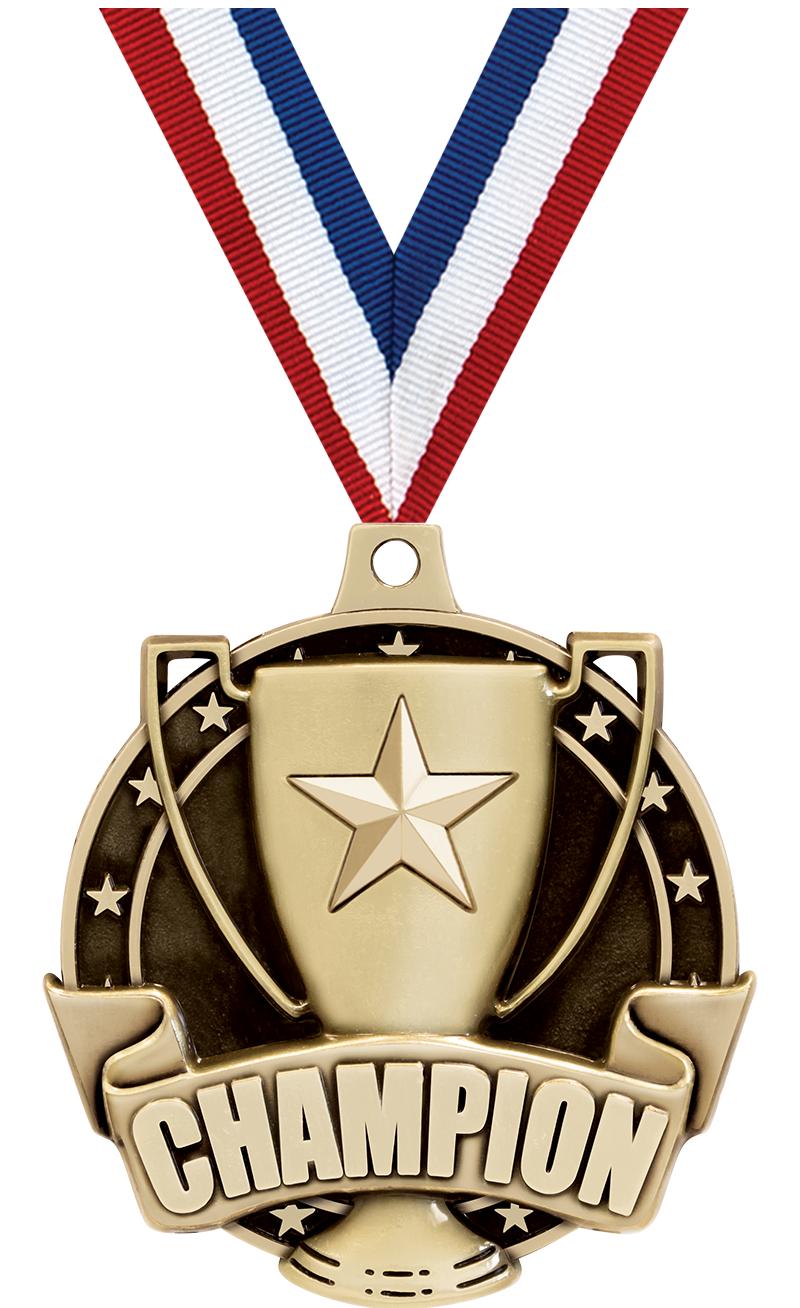 2" 3D CHAMPION - MEDAL GOLD