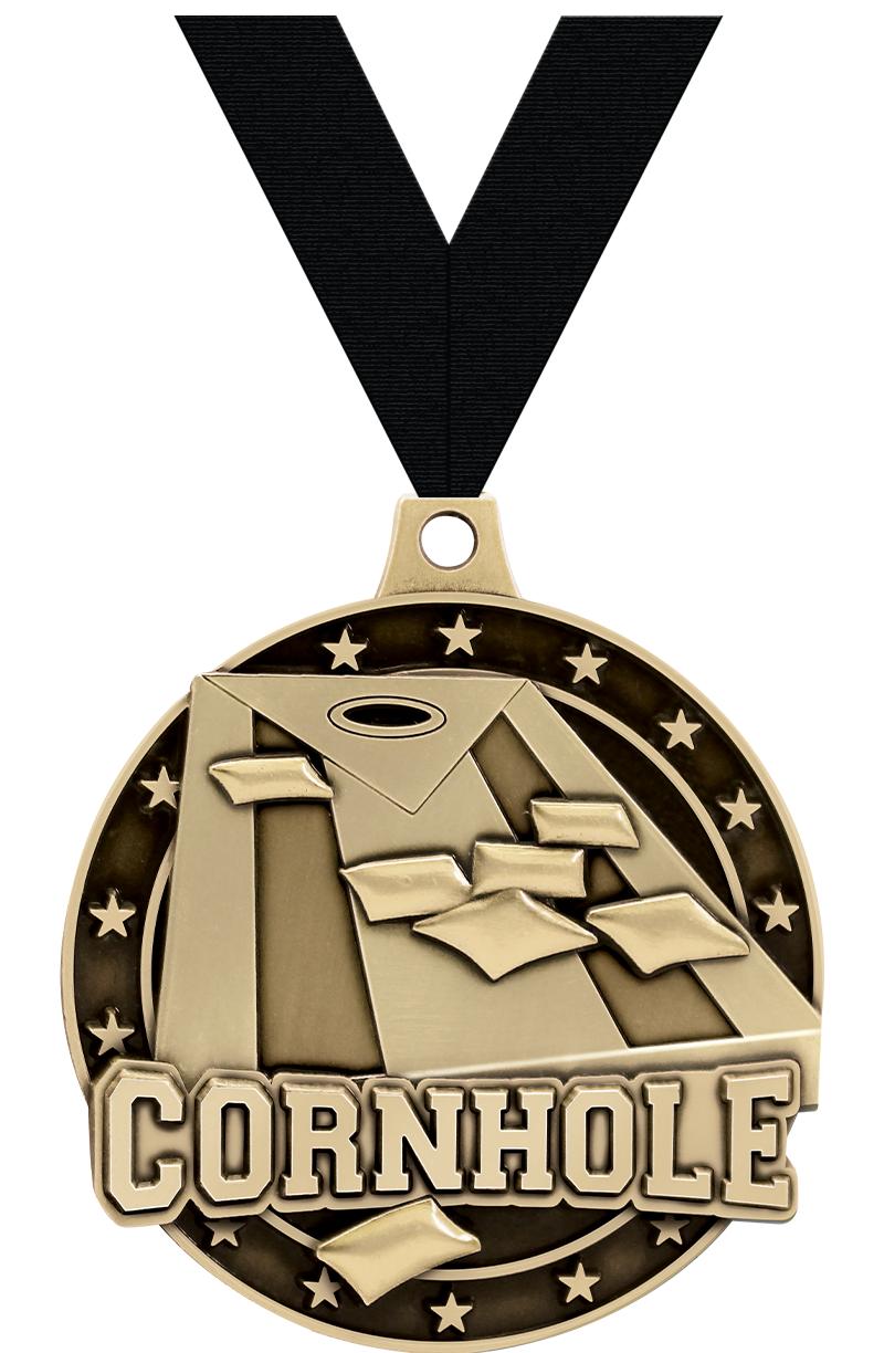 2"3D CORNHOLE GOLD MEDAL