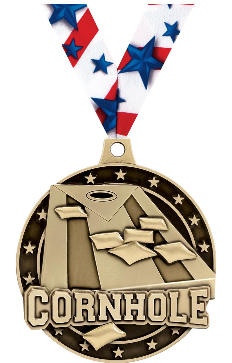 2"3D CORNHOLE GOLD MEDAL