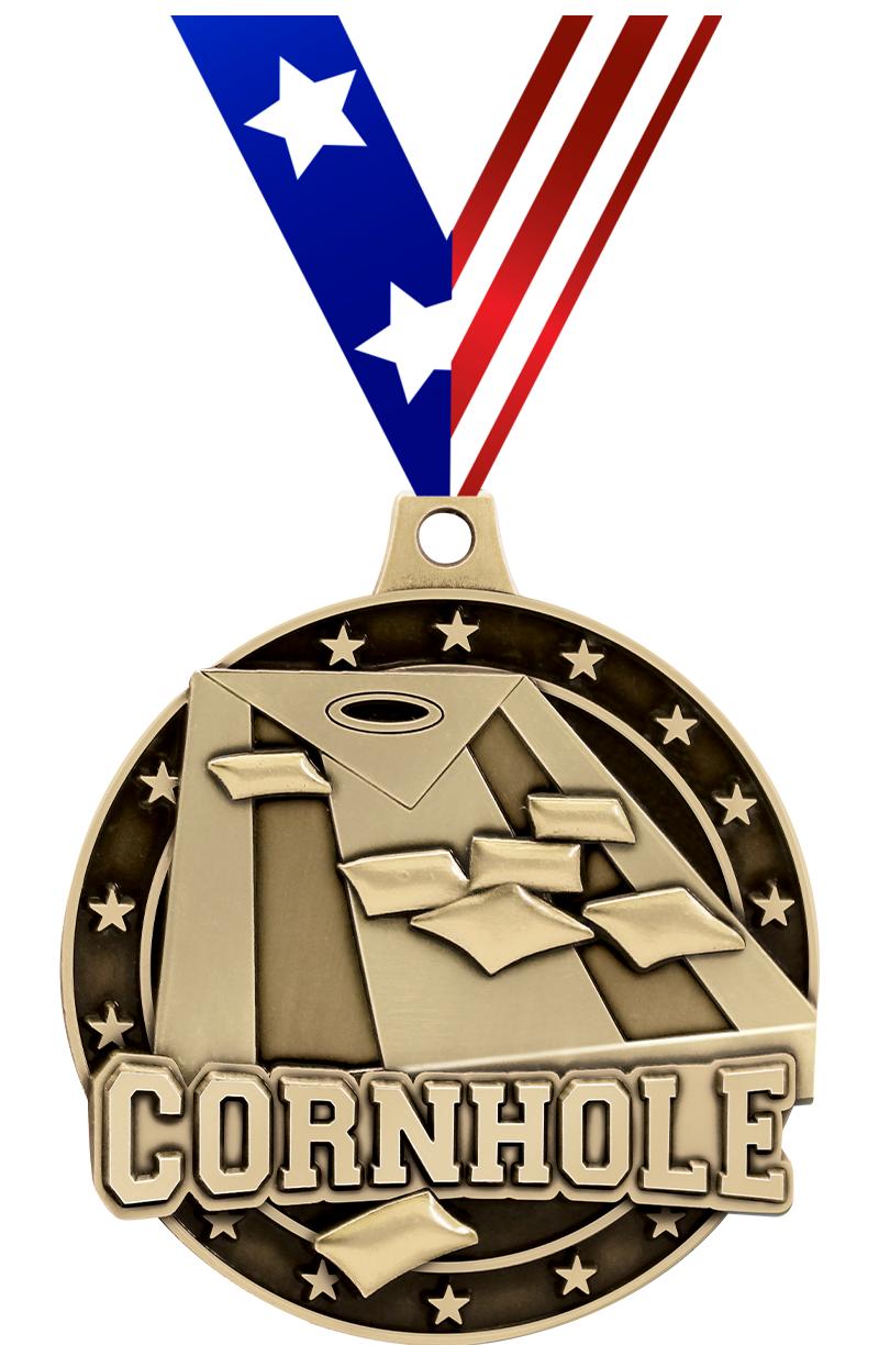 2"3D CORNHOLE GOLD MEDAL