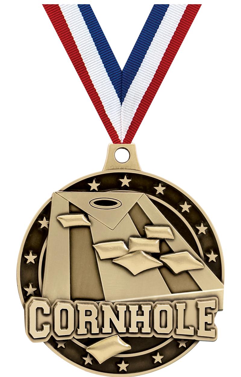 2"3D CORNHOLE GOLD MEDAL