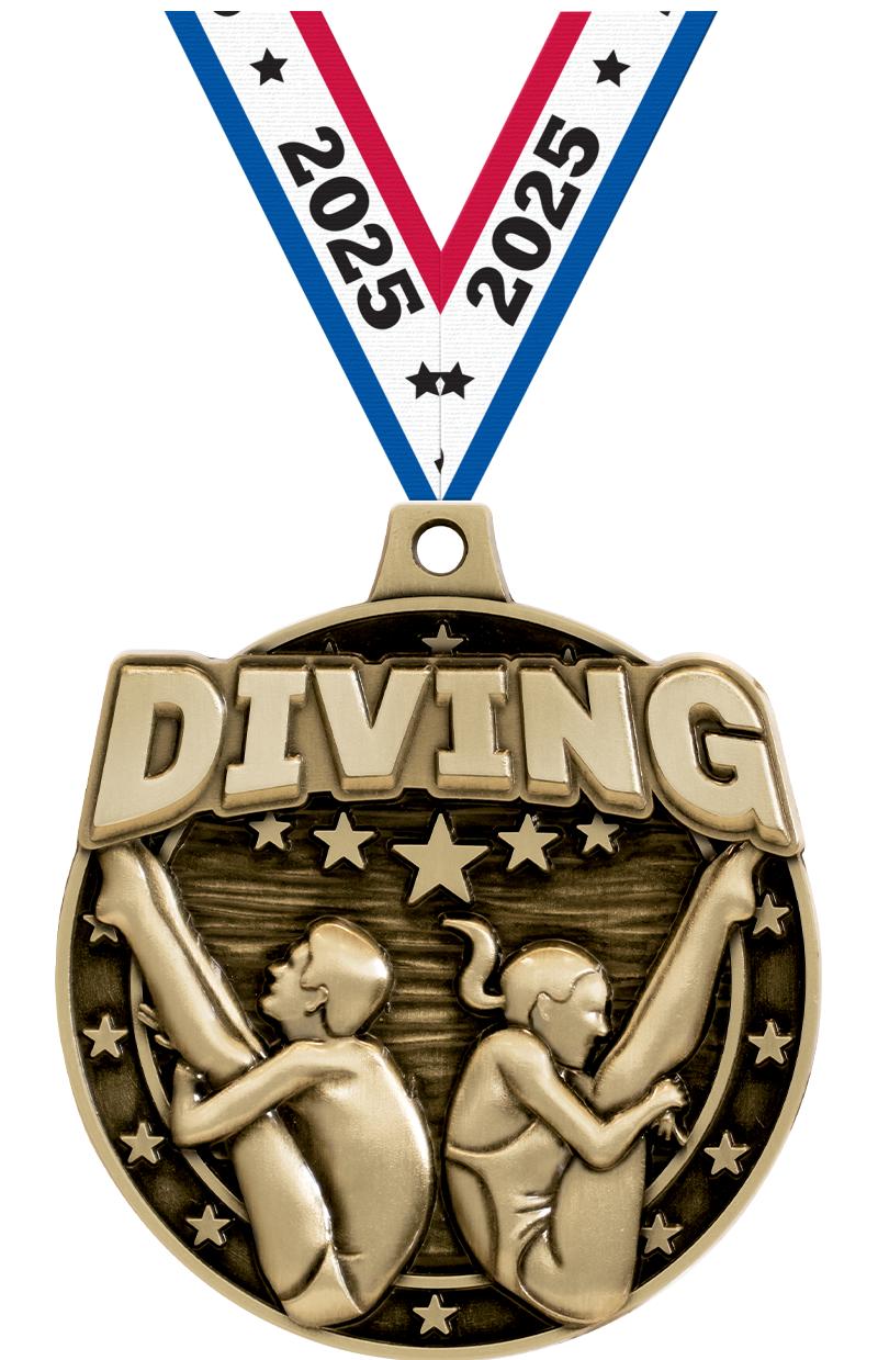 2"3D DIVING MALE/FEMALE MDL GD