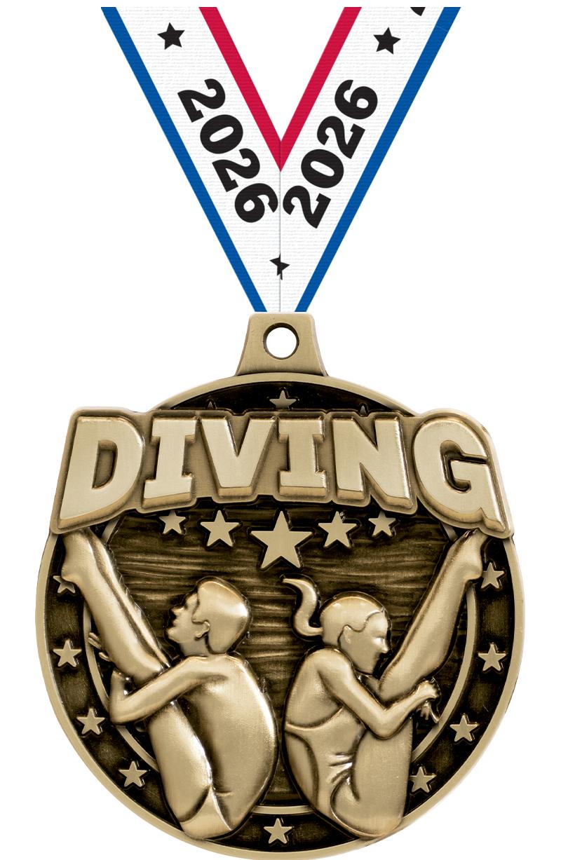 2"3D DIVING MALE/FEMALE MDL GD