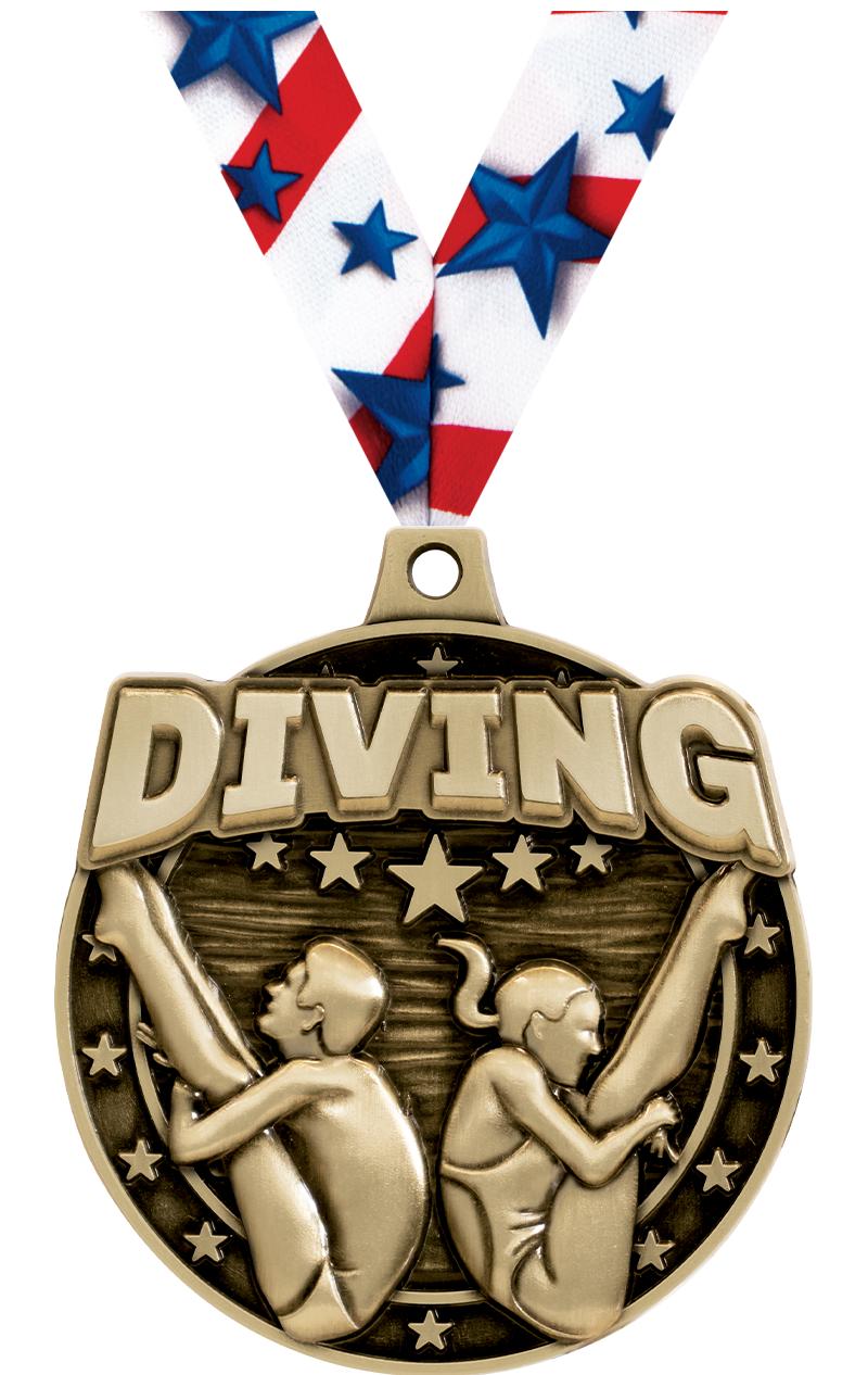 2"3D DIVING MALE/FEMALE MDL GD