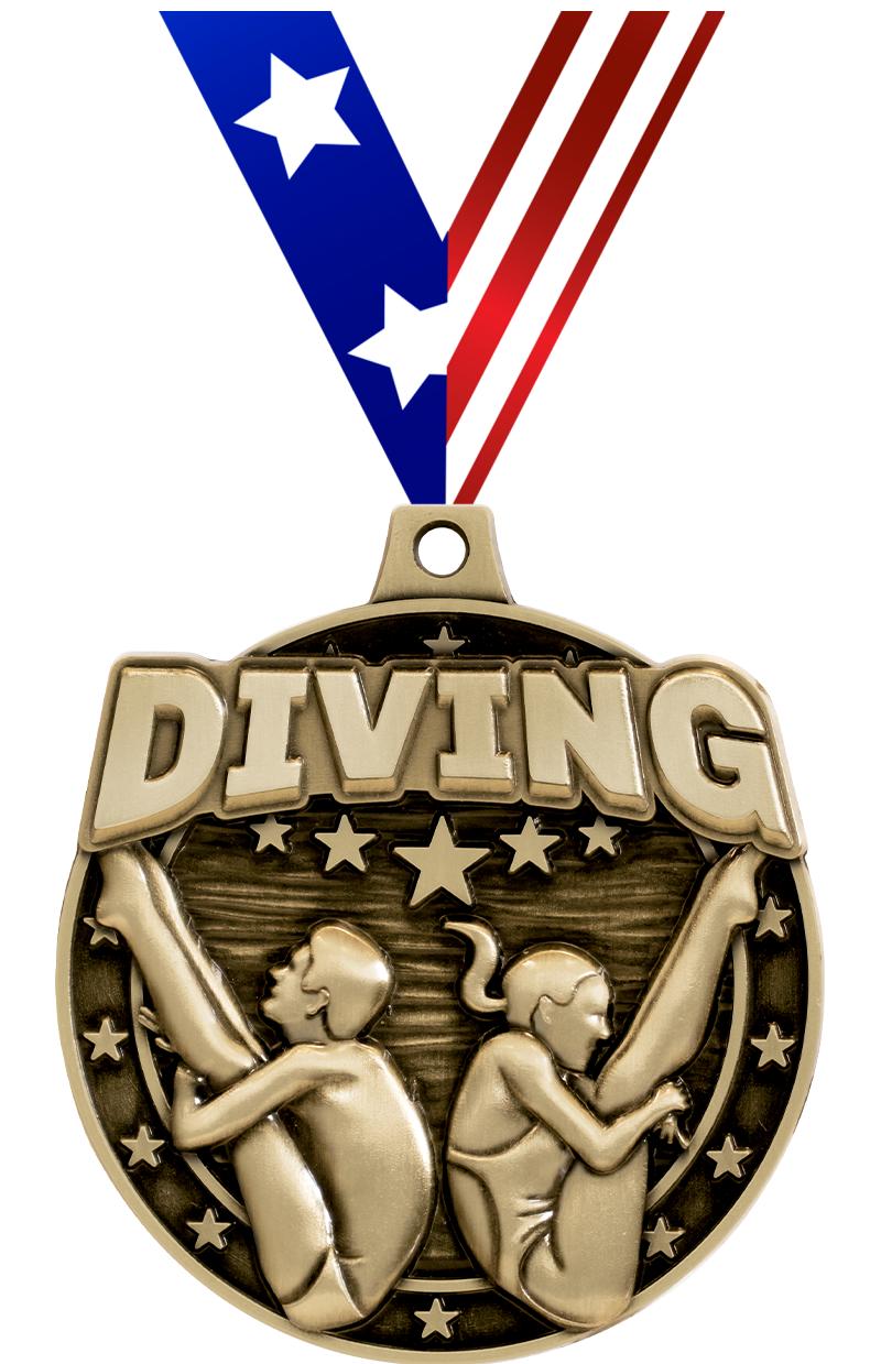 2"3D DIVING MALE/FEMALE MDL GD