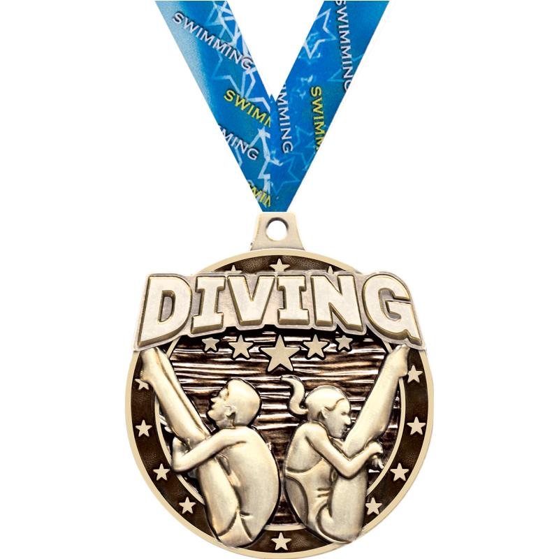 Diving Medals Crown Awards