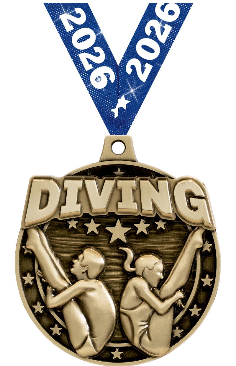 2"3D DIVING MALE/FEMALE MDL GD