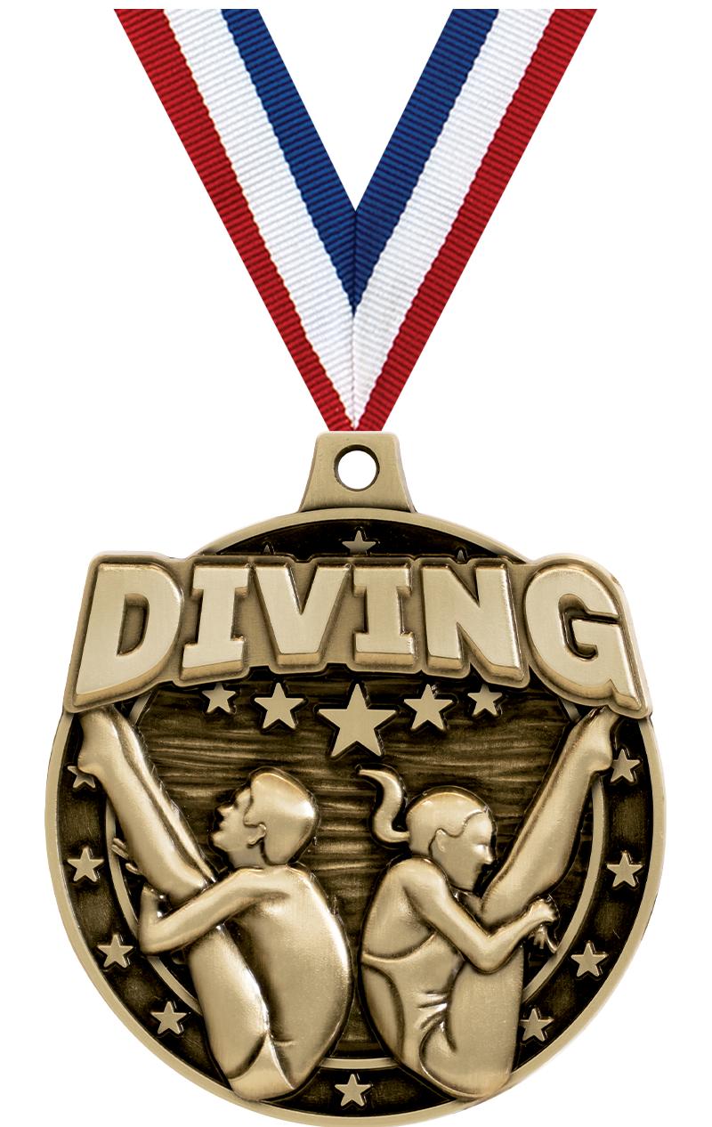 2"3D DIVING MALE/FEMALE MDL GD