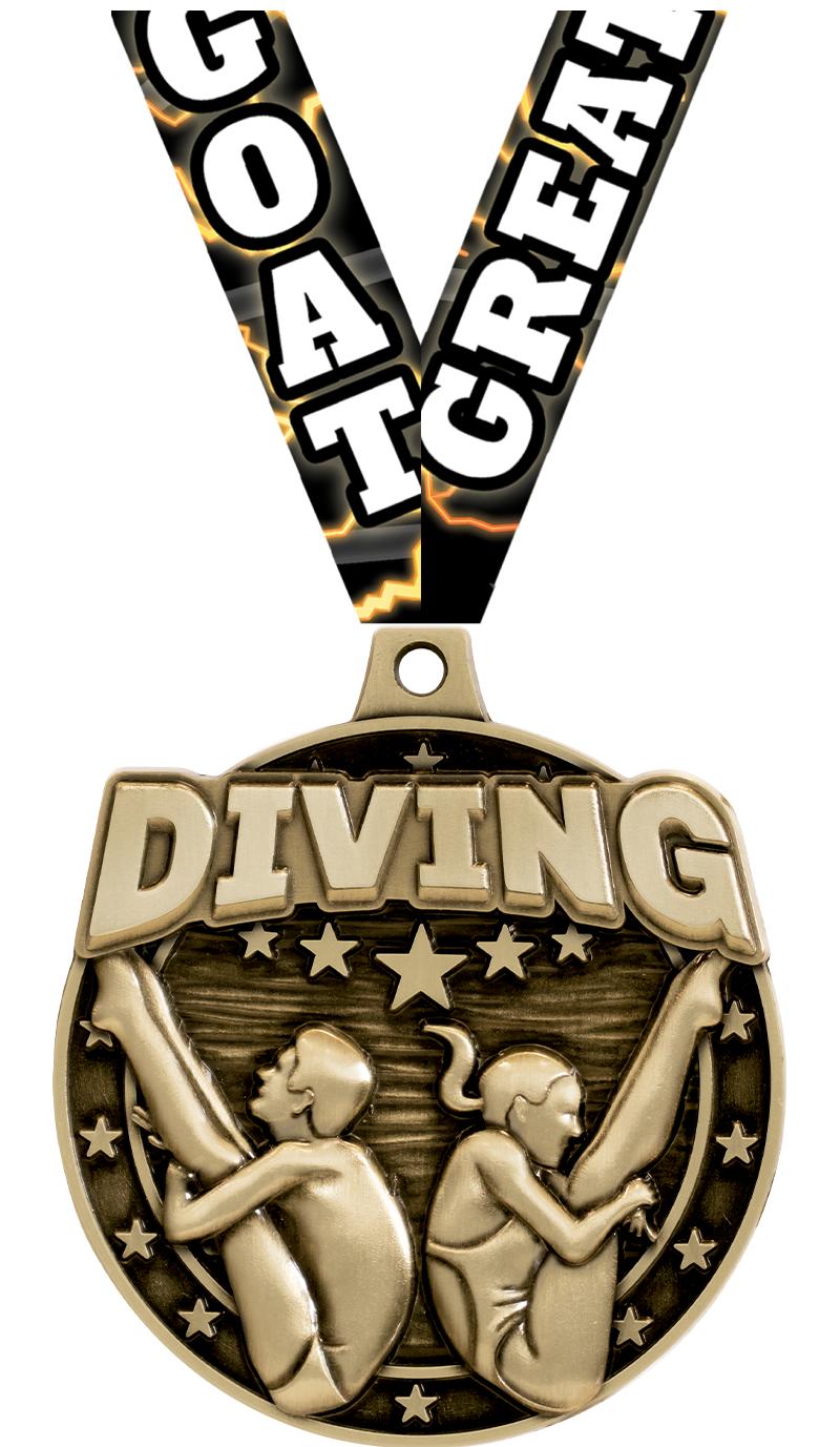 2"3D DIVING MALE/FEMALE MDL GD