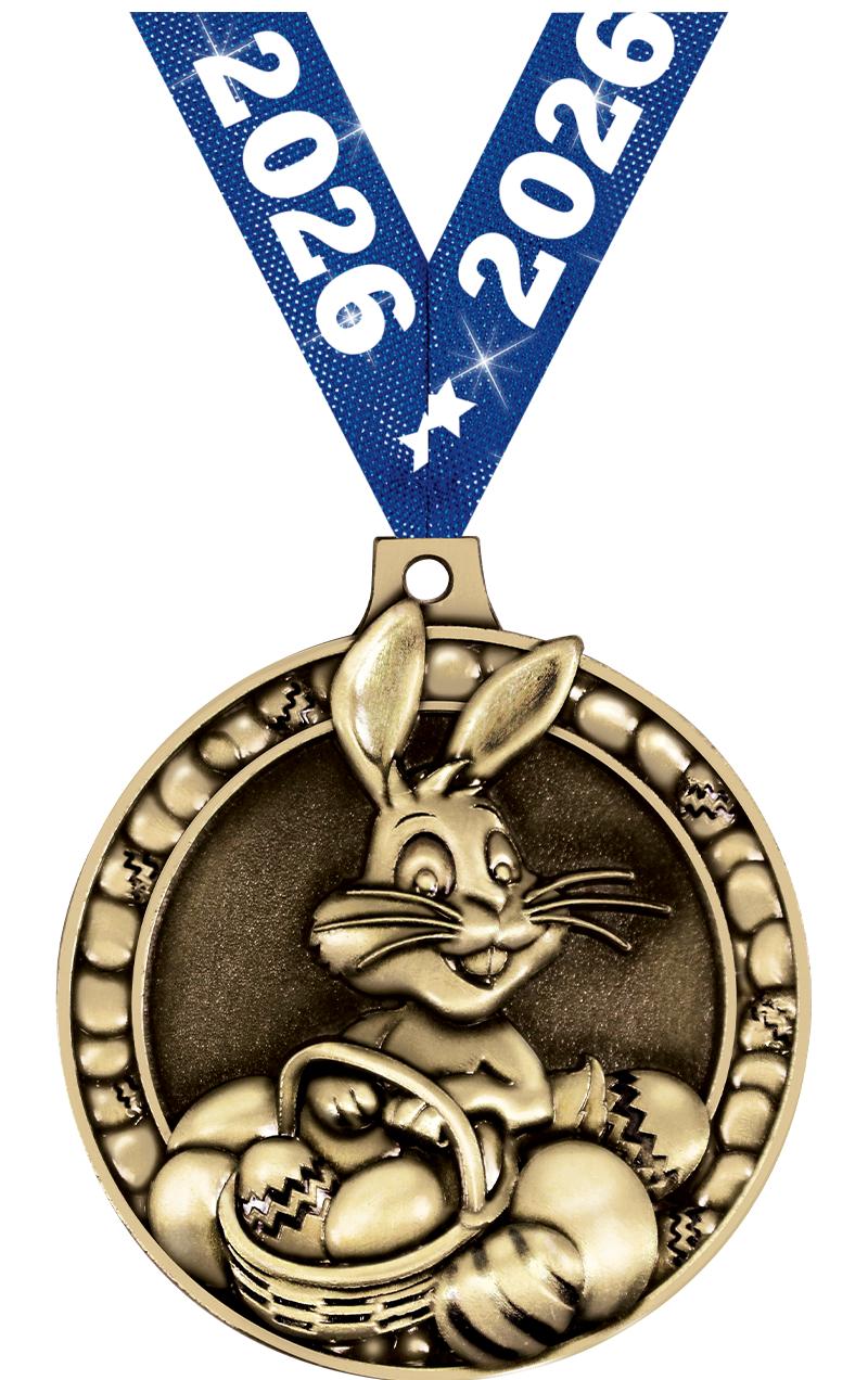 2" 3D EASTER BUNNY GLD MDL