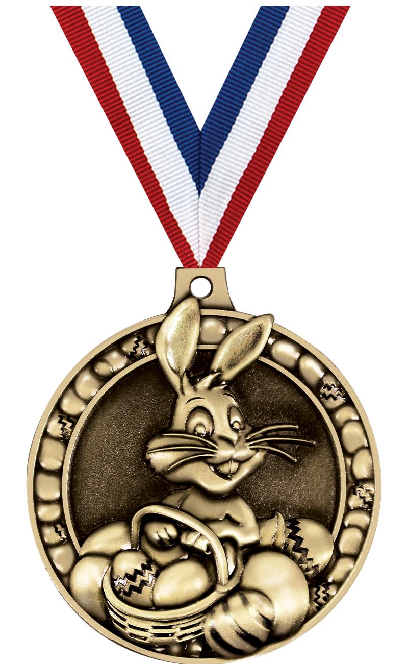 2" 3D EASTER BUNNY GLD MDL