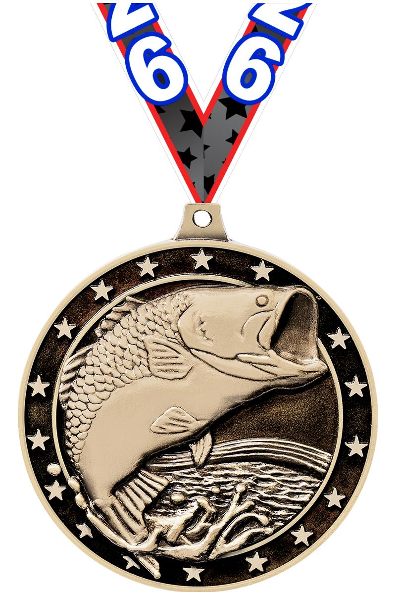 2"3D LG MOUTH BASS MDL GLD