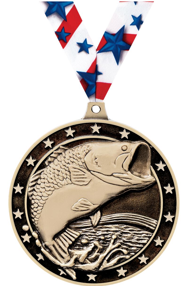 2"3D LG MOUTH BASS MDL GLD