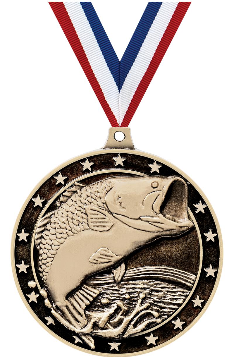 2"3D LG MOUTH BASS MDL GLD