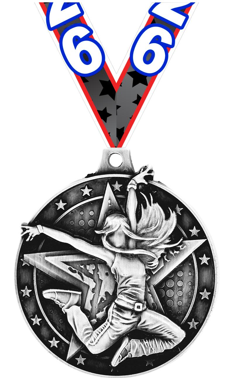 2" 3D HIP HOP FML MDL SV W/RIB